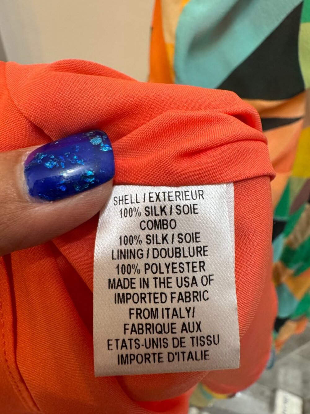Milly of New York Size 10 Silk Geometric Dress Italian Fabric Made USA Y2K - Picture 2 of 7